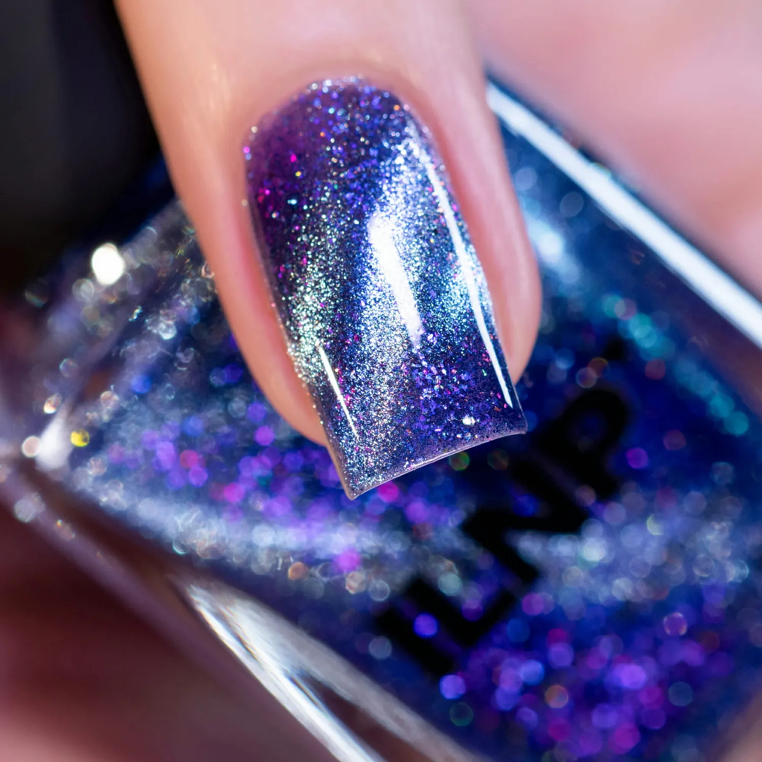 ILNP Cosmos Shooting Star nagellack magnetiskt blå