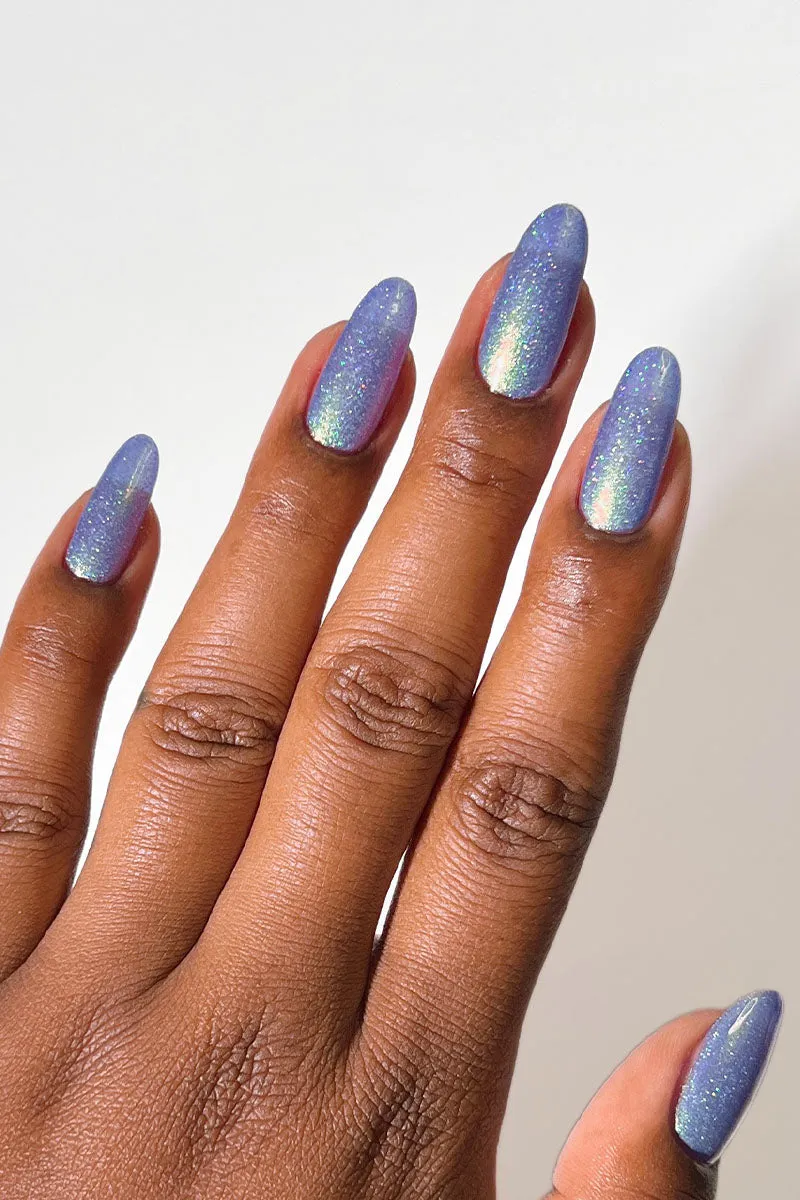 Cirque Colors Pixie Holo nagellack holografisk blåviolett