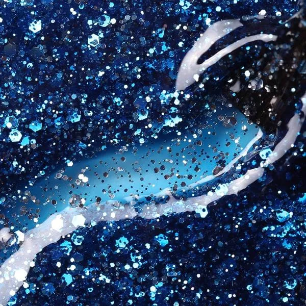 Modelones Inspire Gel 0782 gellack Keep It Cool 15 ml glitterblå