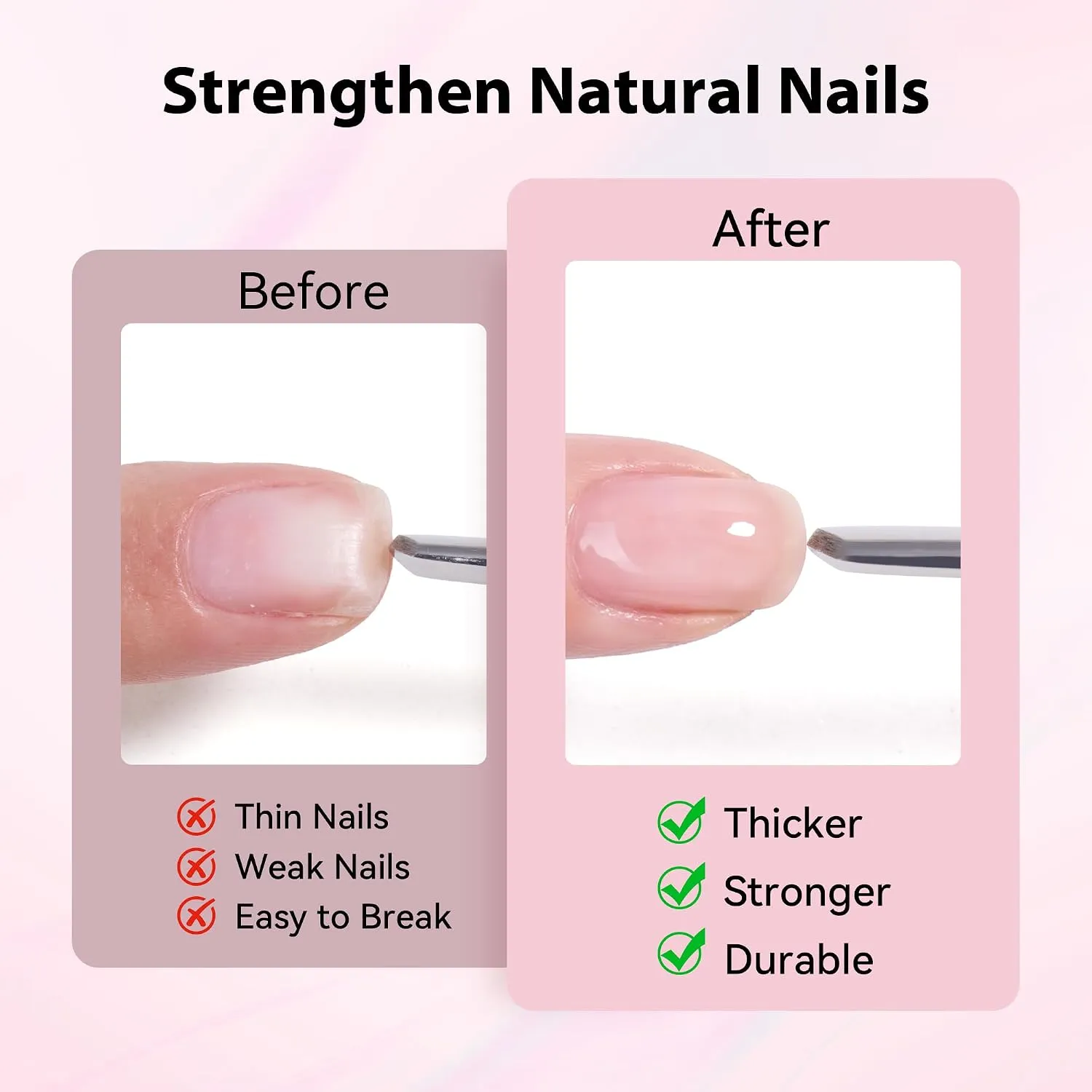 Makartt Hema Free 8-in-1 Builder Nail Gel clear