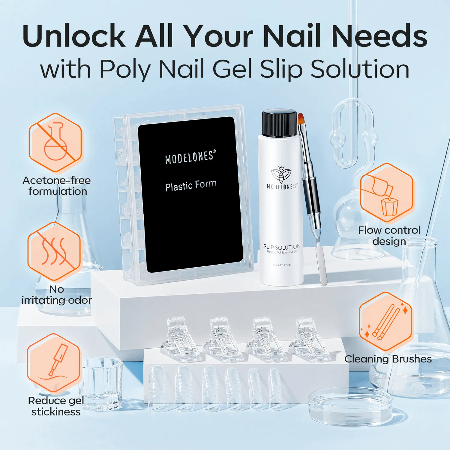 Modelones Poly Gel slip solution kit 80ml