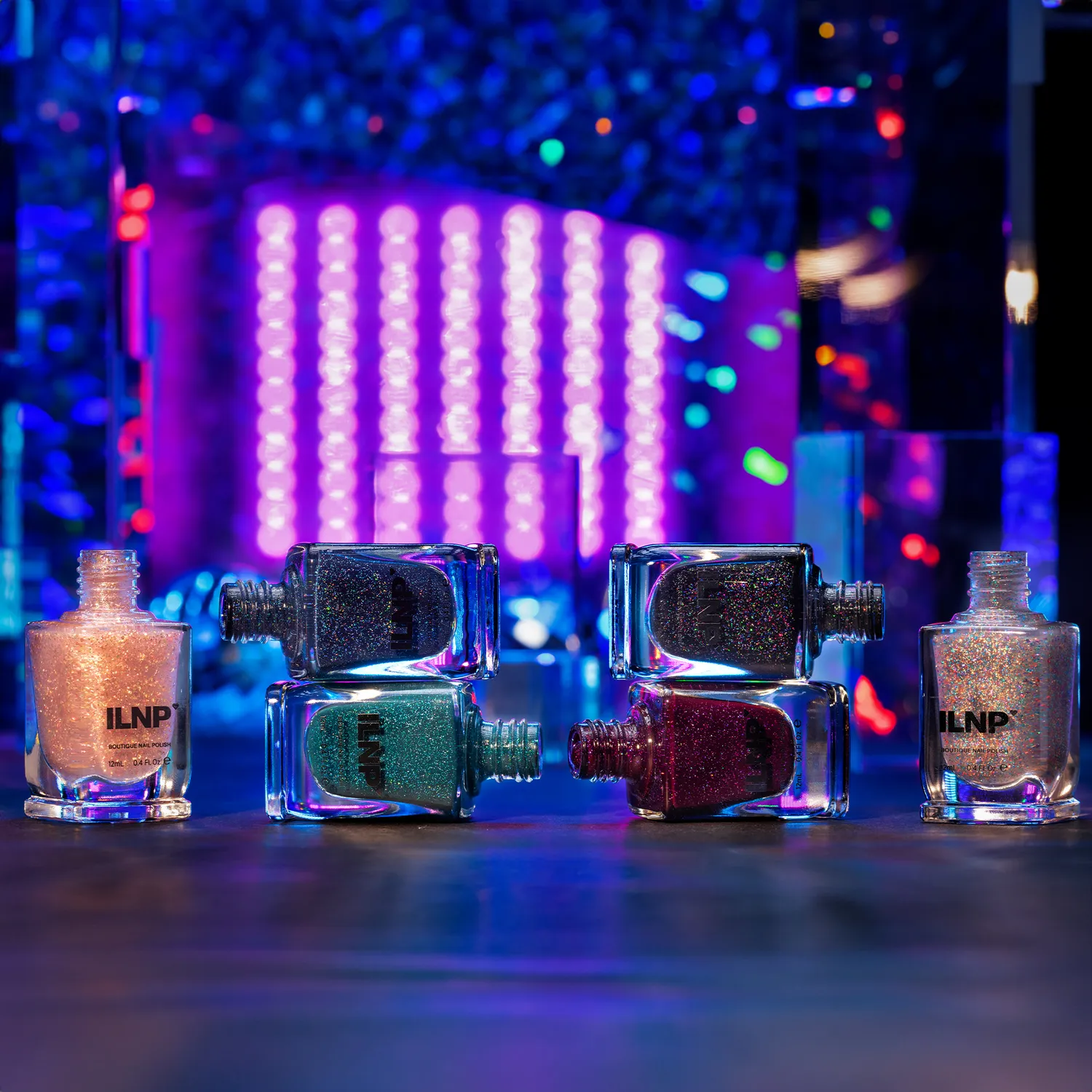ILNP All Nighter Collection nagellacksset 6-pack glitter