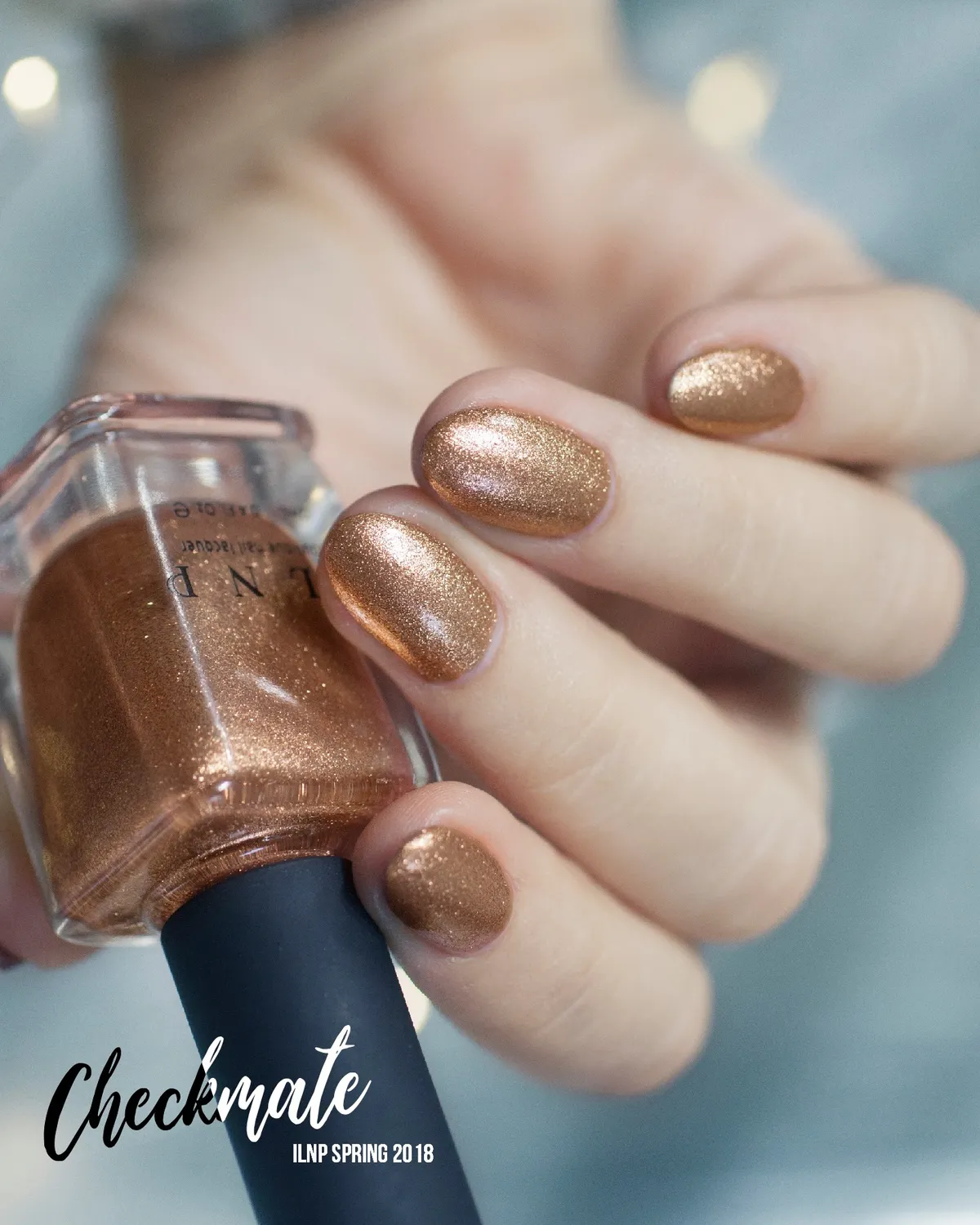 ILNP Checkmate nagellack metallic koppar