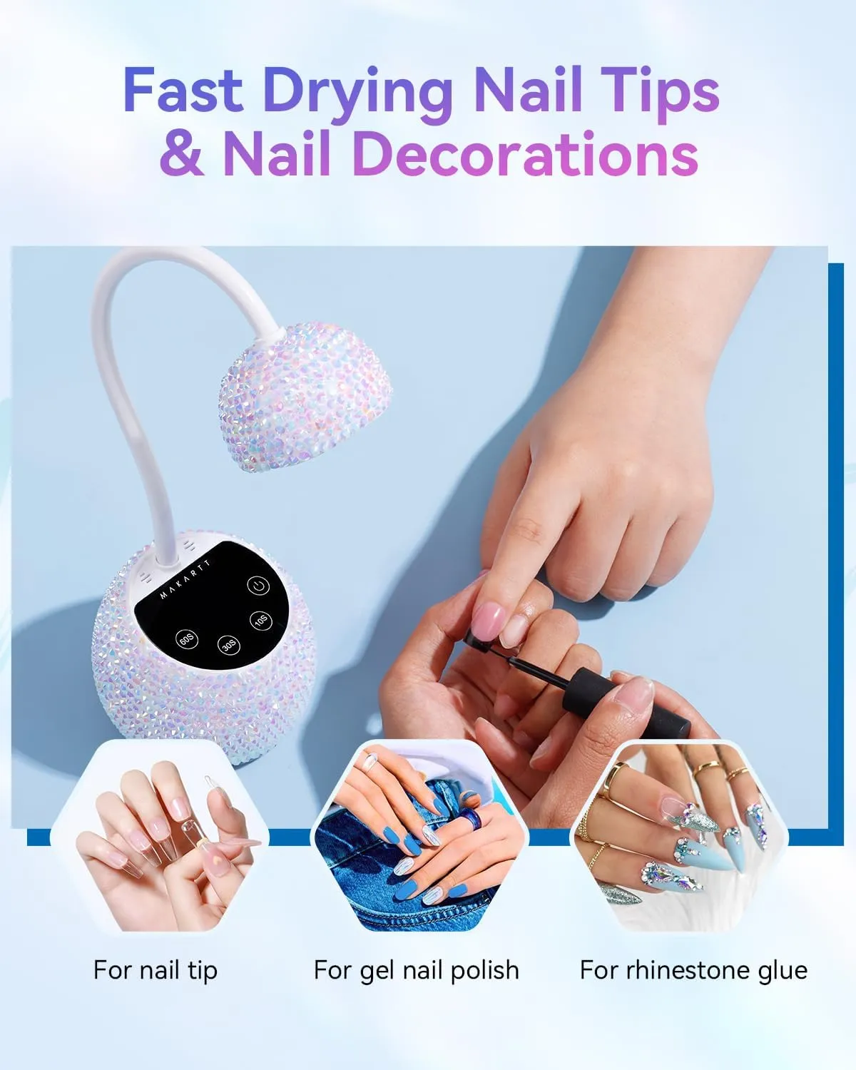 Makartt Gooseneck Flash Cure UV LED nagellampa
