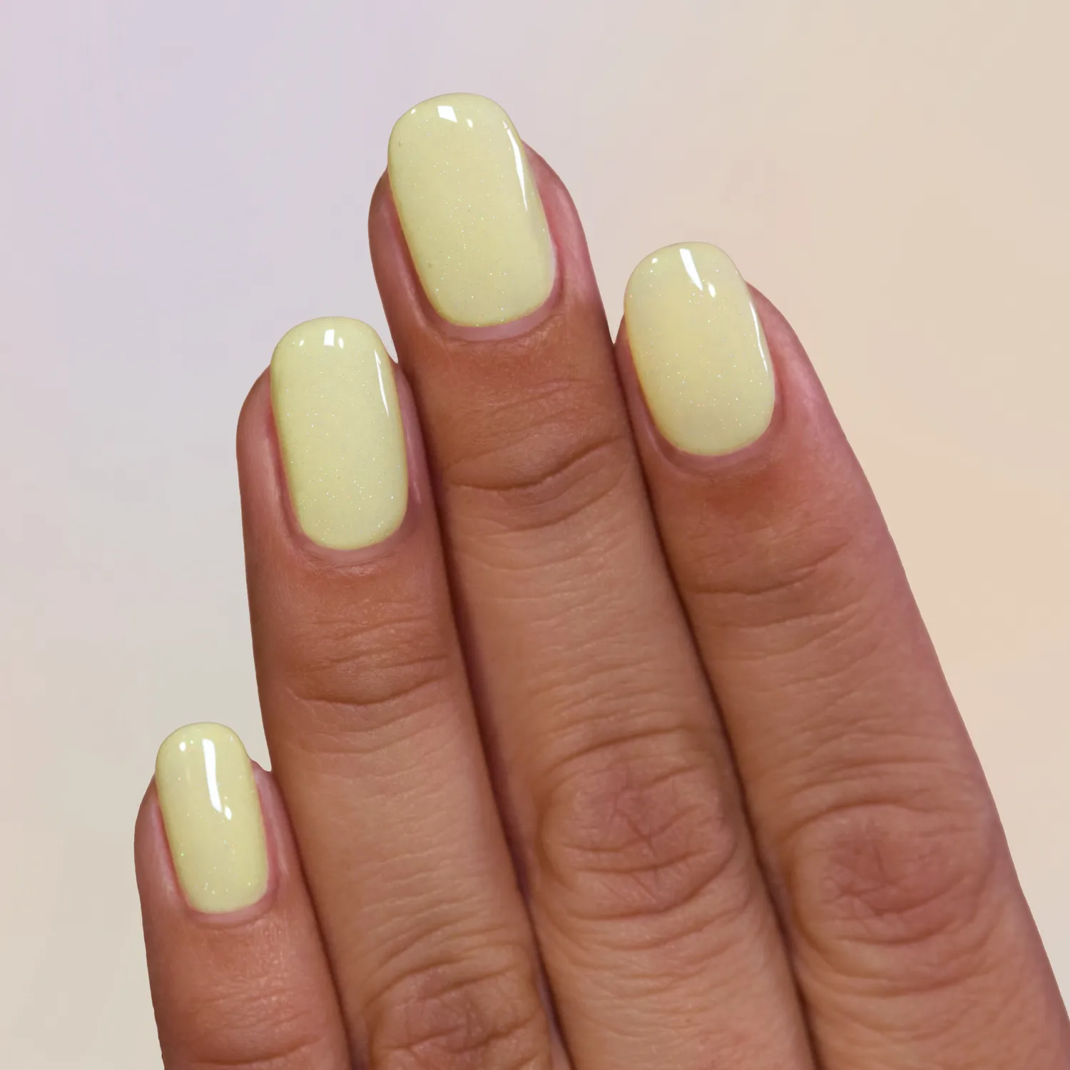ILNP Rewind Lunchbox nagellack pastellgul holografisk