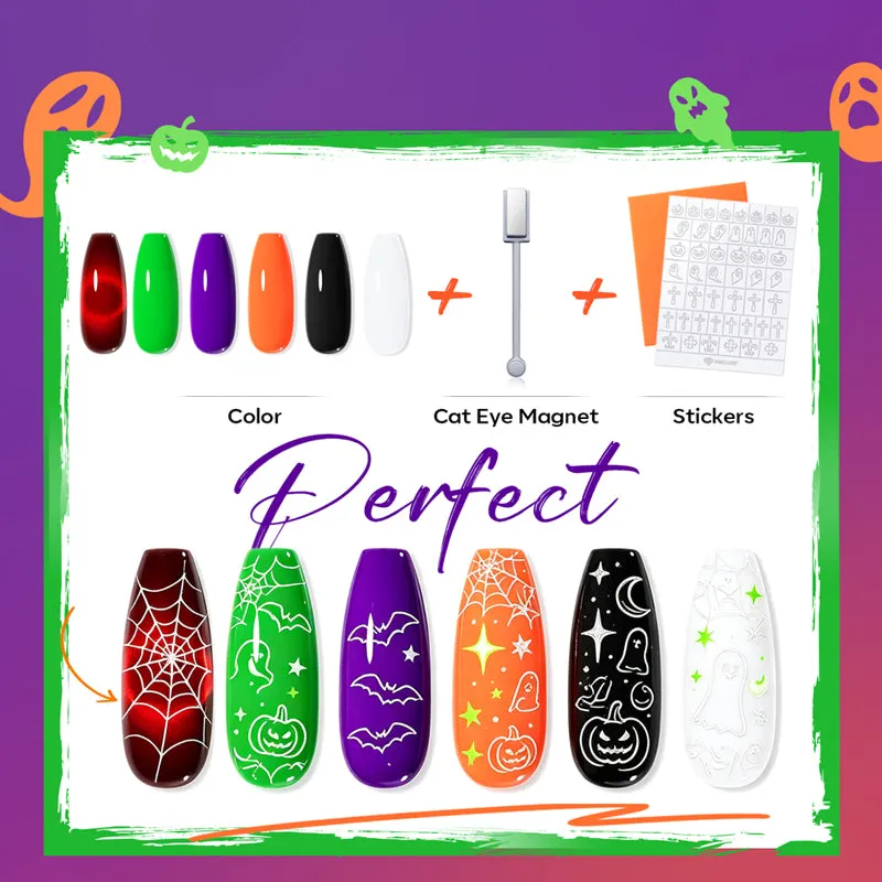 Modelones Spooky Hues gellack 6-pack HEMA-fri halloween
