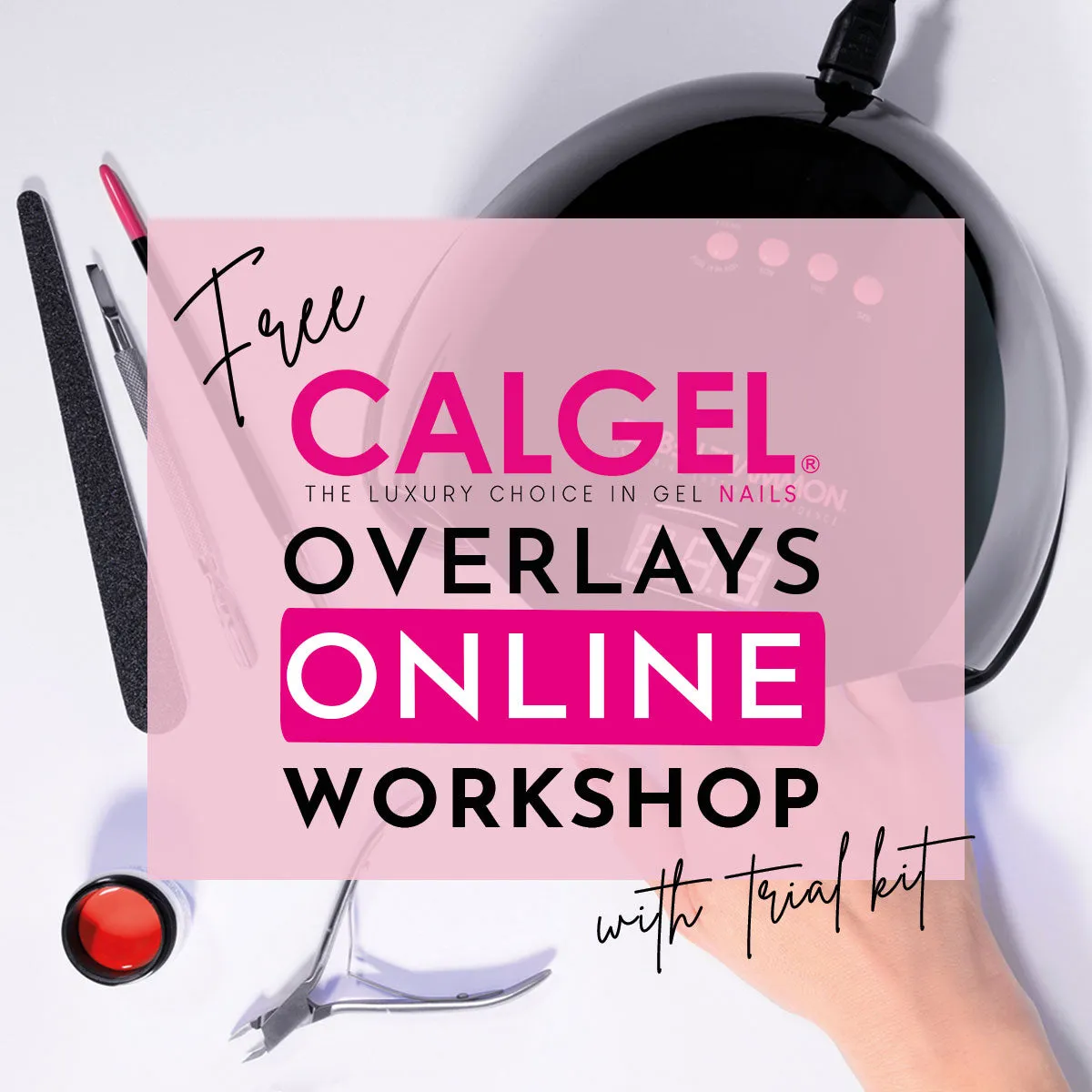 Iz Beauty Calgel Trial Kit startkit 6 delar med workshop