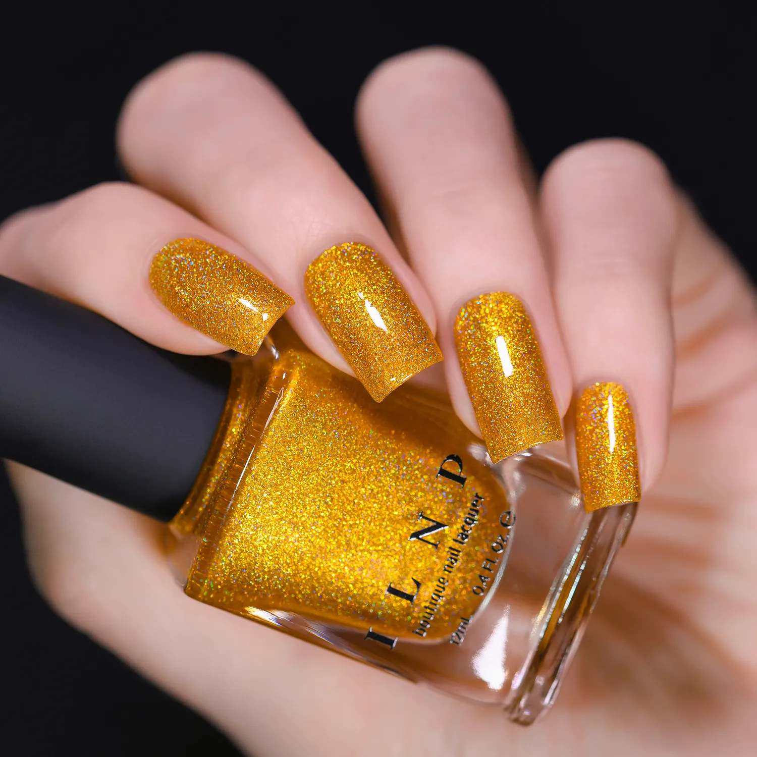 ILNP Tropics Sunglow nagellack guld orange holografiskt
