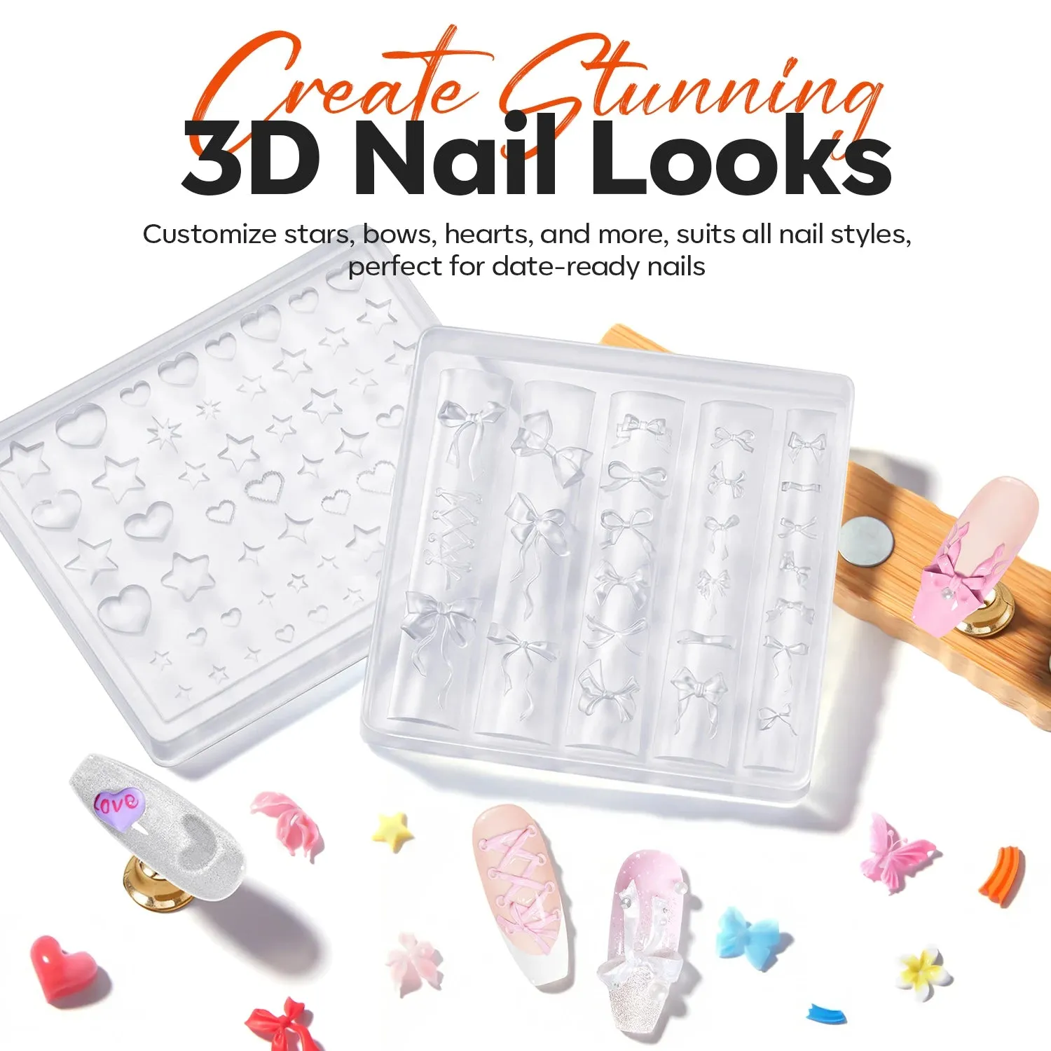 Modelones Quiet Dawn 3D silikonform nagelkonst