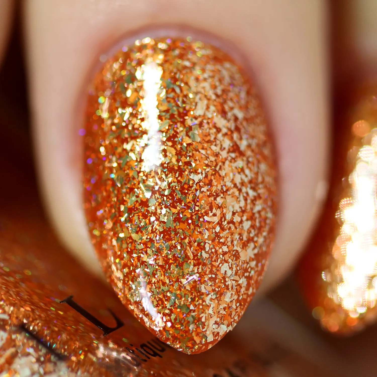 ILNP nagellack Trick or Treat orange metallic