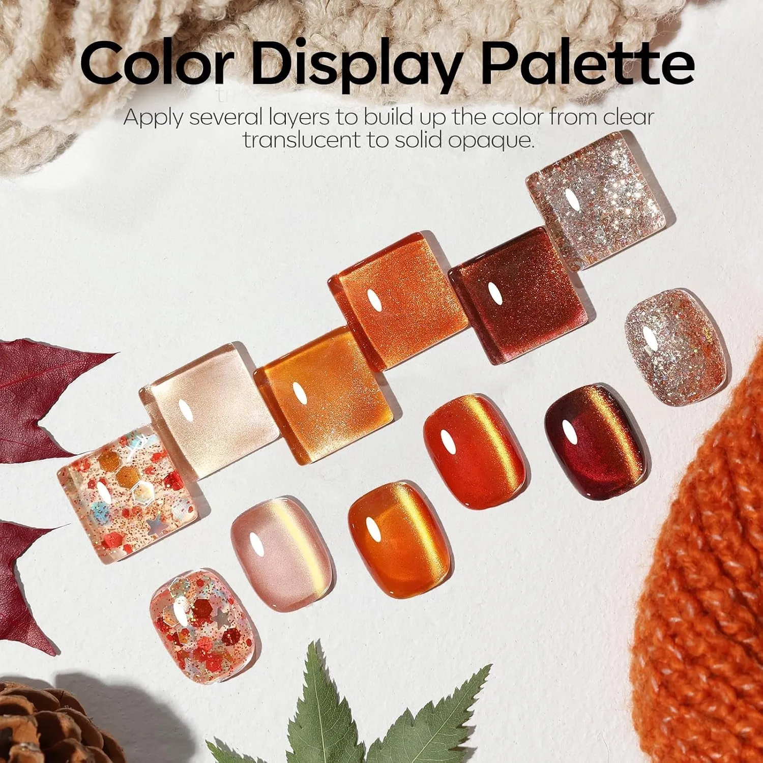 Modelones Maple Confetti gellack 6-pack glitter
