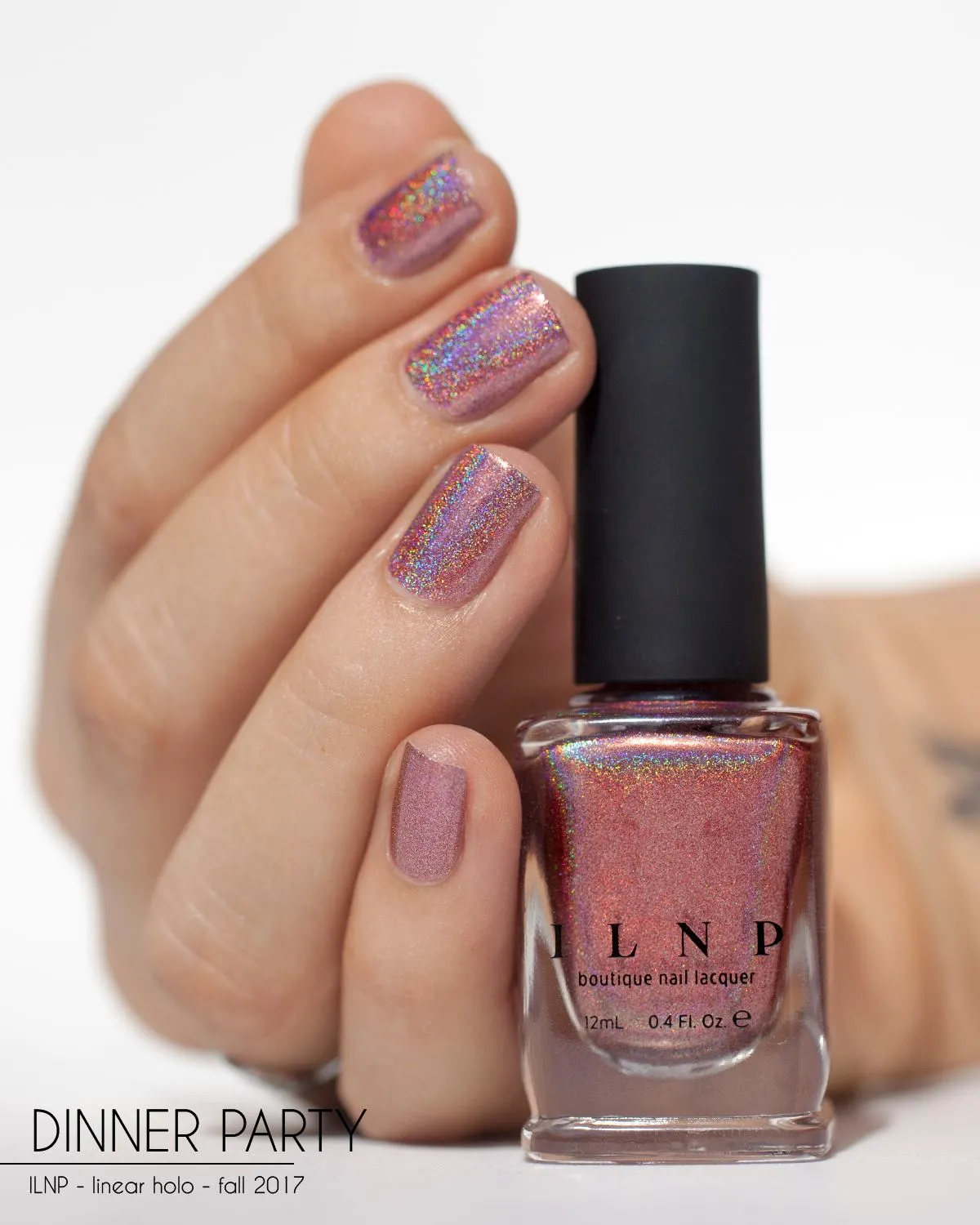 ILNP Ultra Holo Dinner Party nagellack marsala koppar