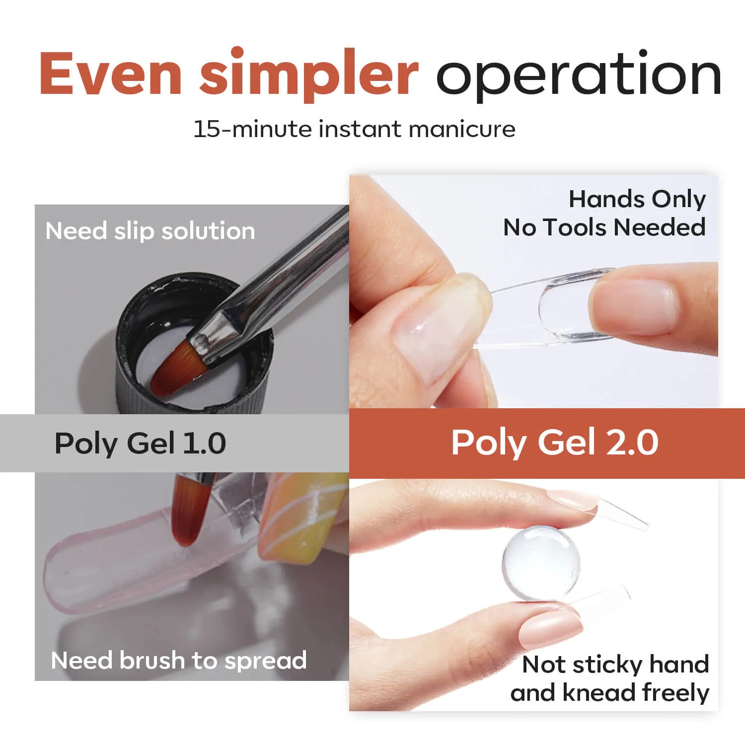 Modelones Solid Extension polygel non-sticky hemafri