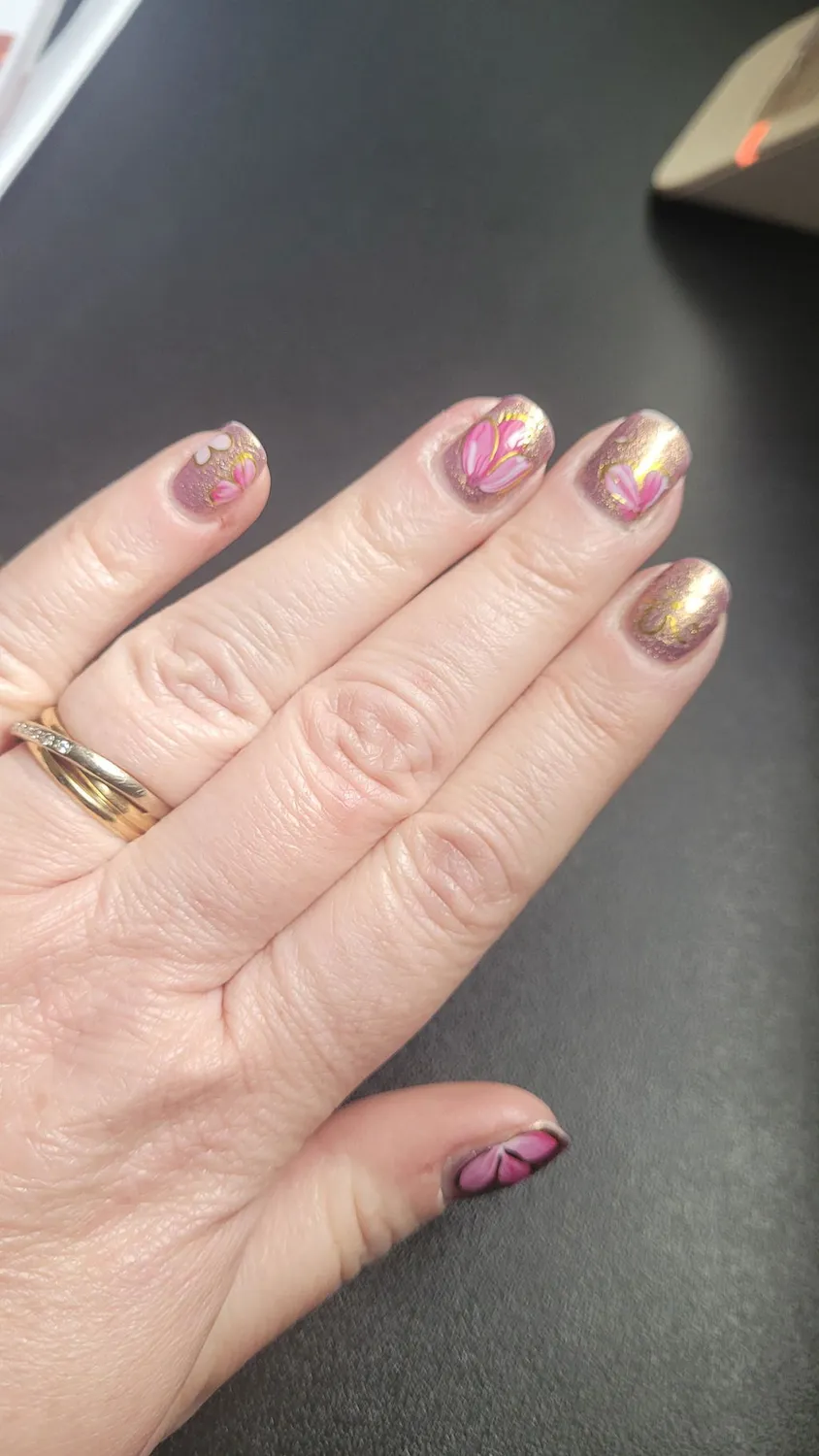 Nailberry Pink Sand nagellack 14 ml roseguld glitter