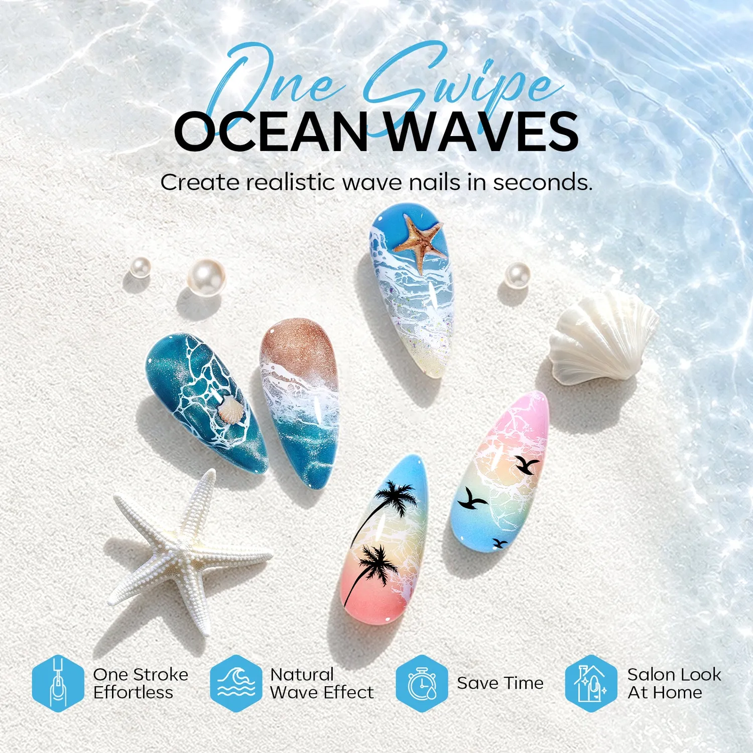 modelones Wave Blooming Gel 15 ml blå