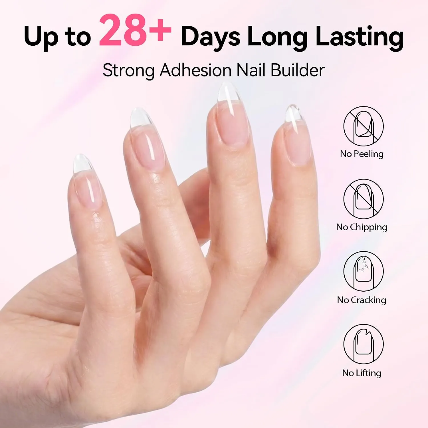 Makartt Hema Free 8-in-1 Builder Nail Gel clear