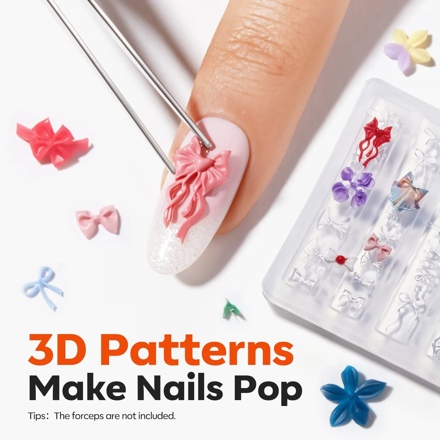 Modelones Paper Moon 3D silikonform nagelkonst