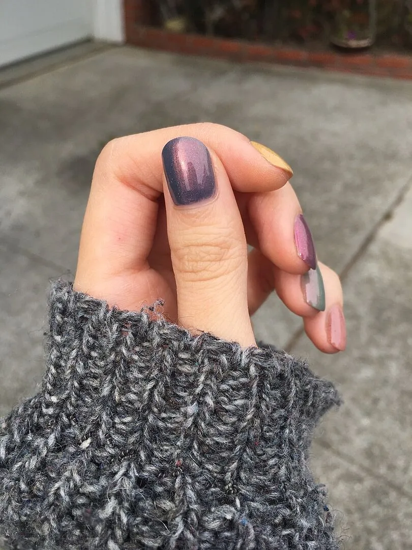 Cirque Colors Velvetine nagellack skifferblå koppar