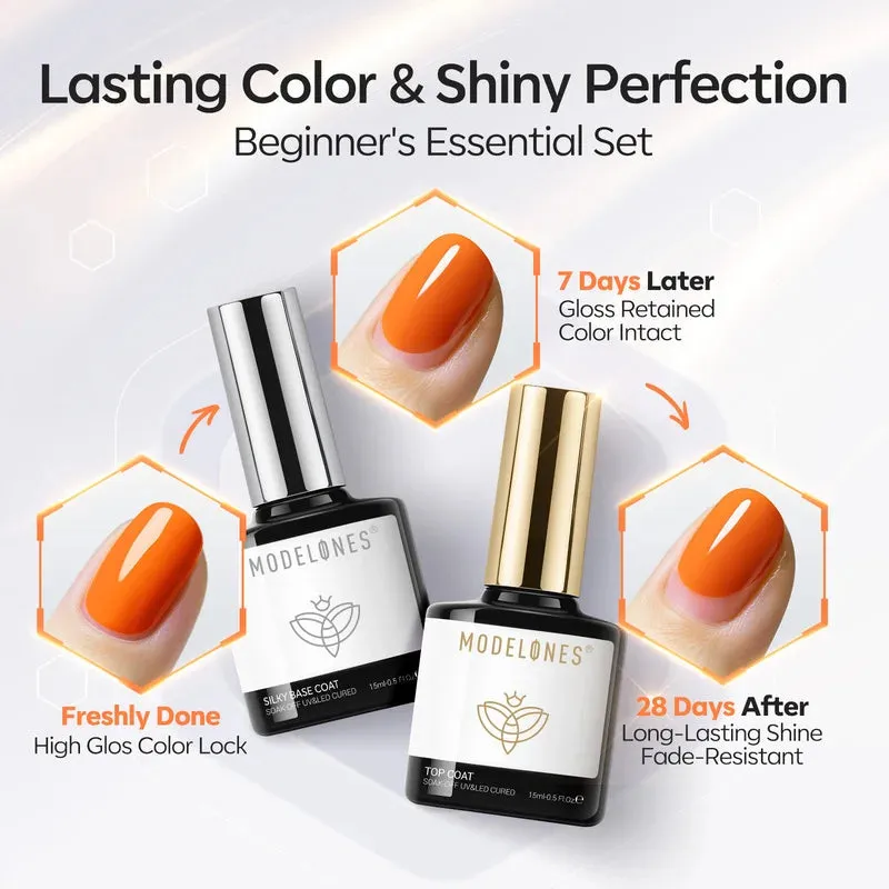 modelones Silky bas- och topplack duo gel