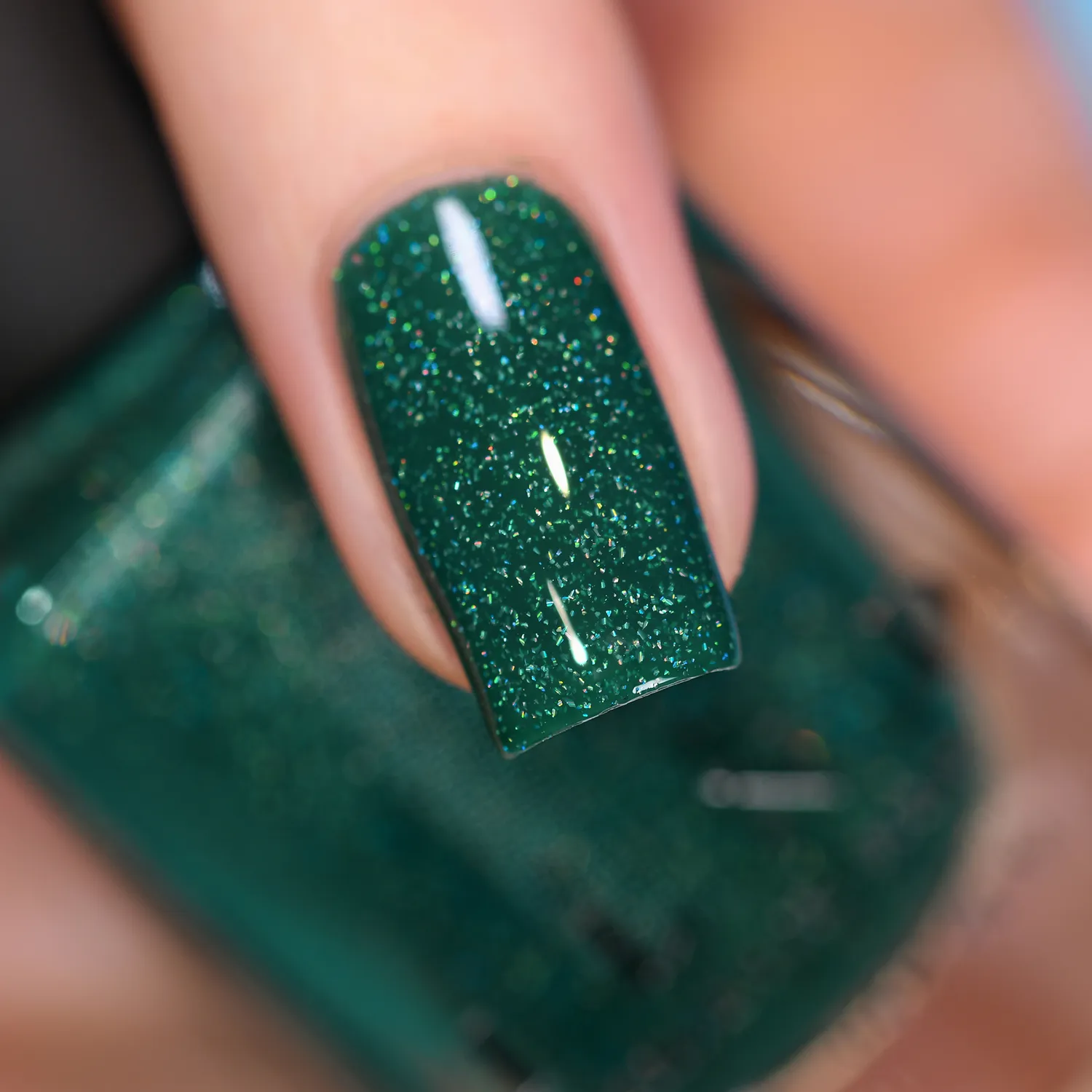 ILNP Tropics Private Island nagellack grön holo