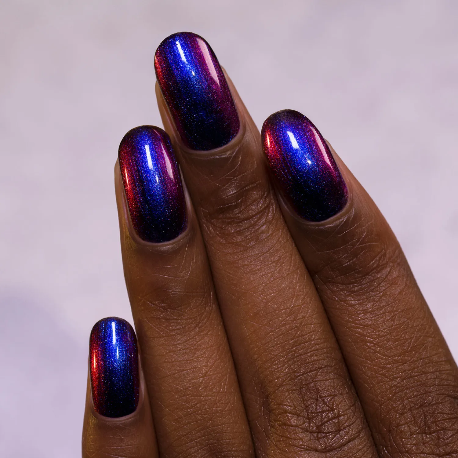 ILNP Cygnus Loop nagellack krom lila-orange
