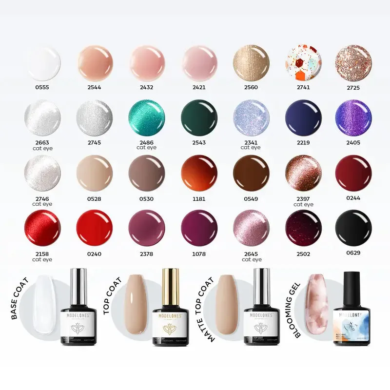 Modelones Blooming Time gellack set krämlack höstkit