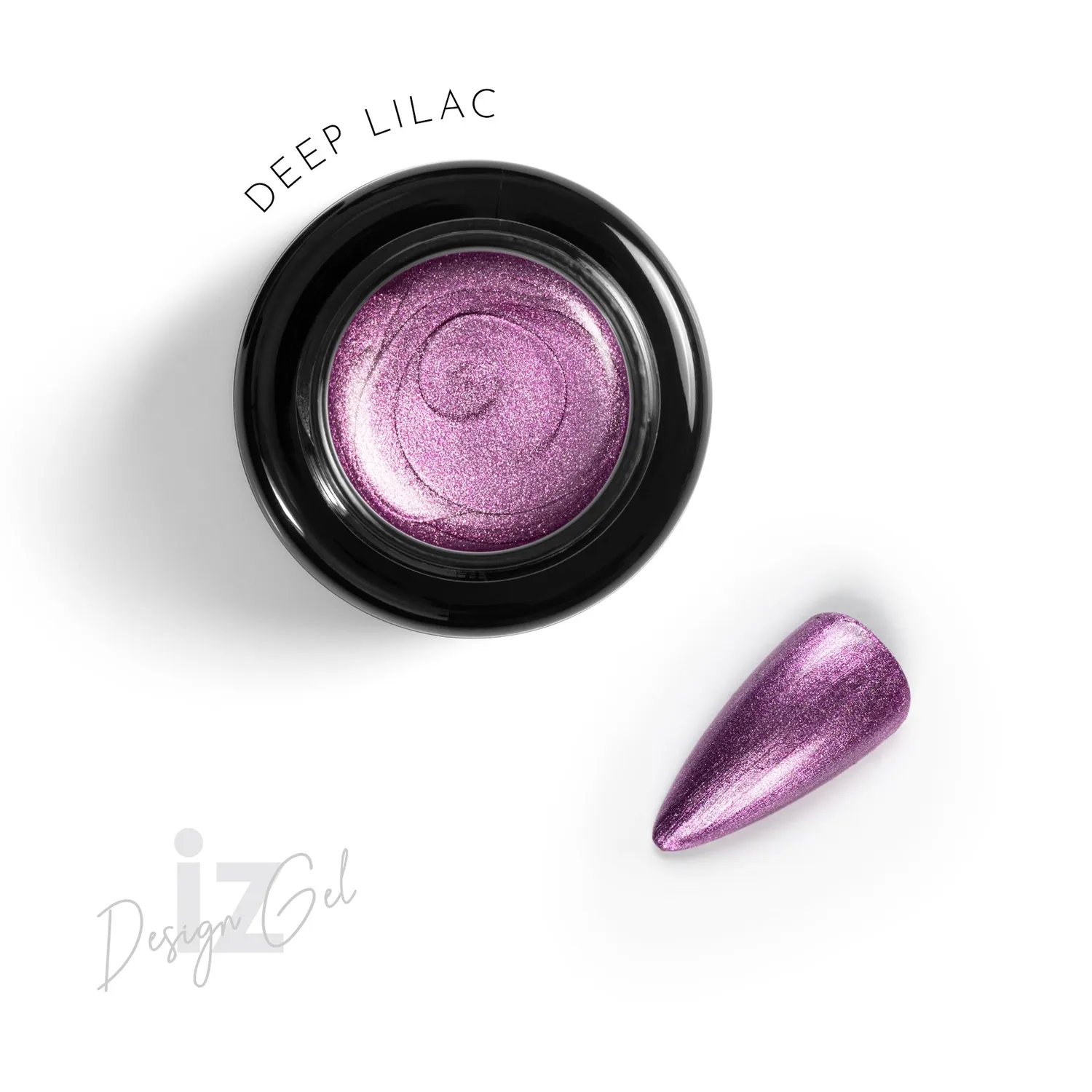 Iz Beauty Design Gel Deep Lilac DG024 nail art gel 5g metallic