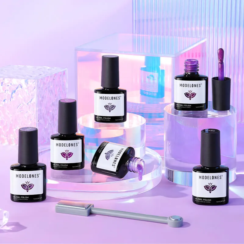 Modelones Mirrorball gellack 6-pack cat eye glitter