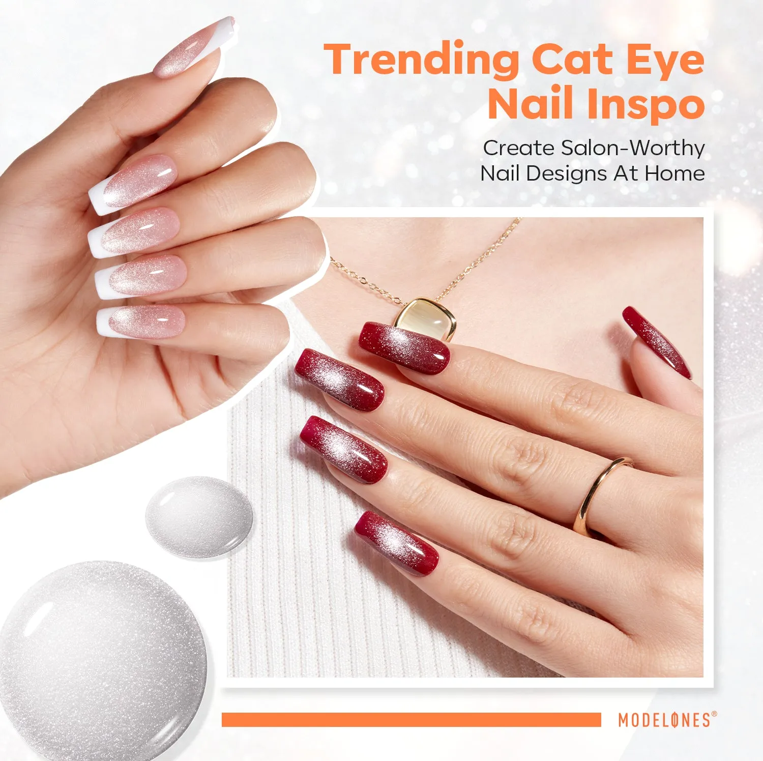 Modelones Cat Eye top coat magnetiskt transparent