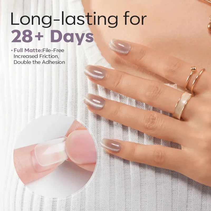 Modelones Short Square Frosted nageltips matt kort