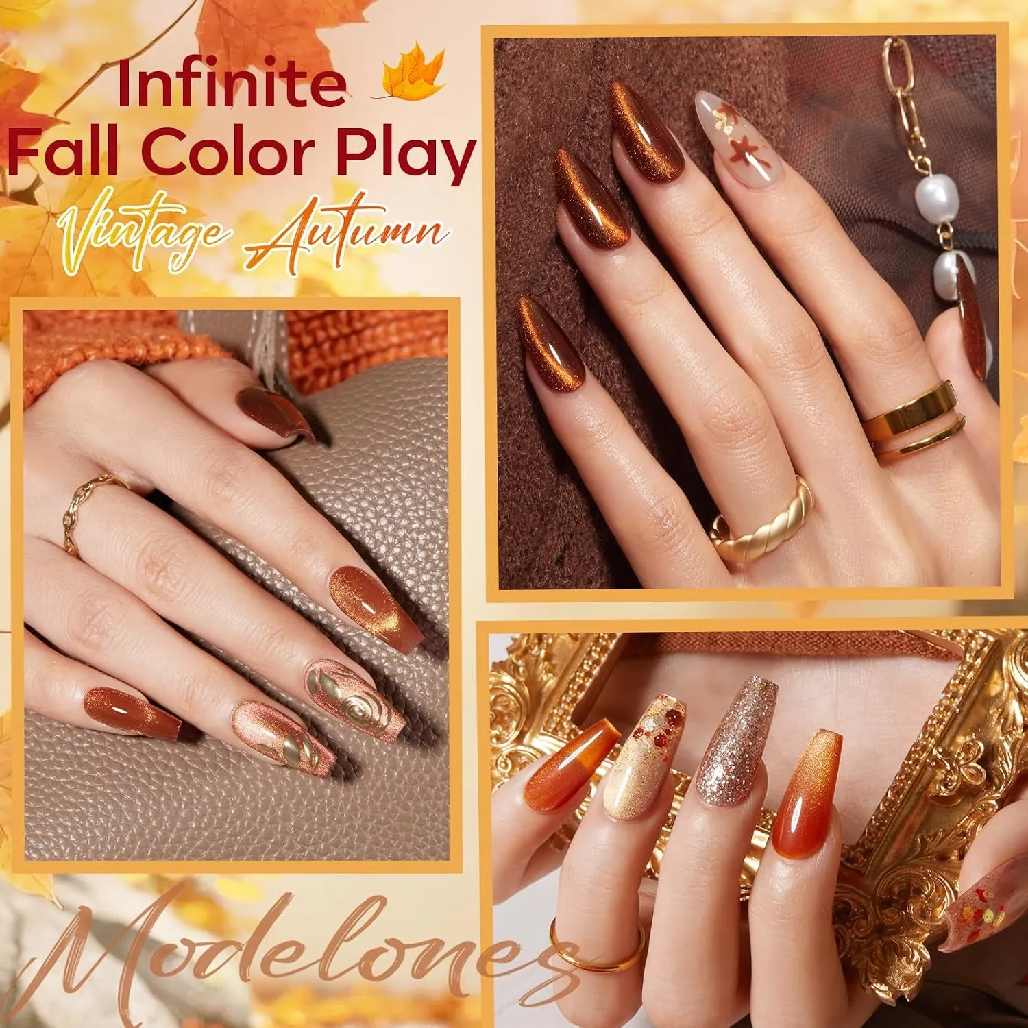 Modelones Maple Confetti gellack 6-pack glitter