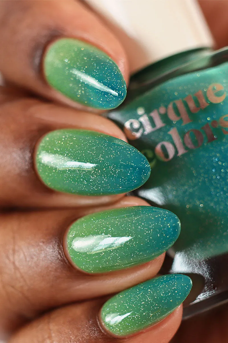 Cirque Colors Magic Meadow nagellack thermal grön