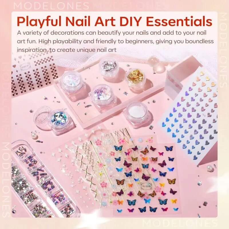 Modelones Elegant polygel kit guld komplett