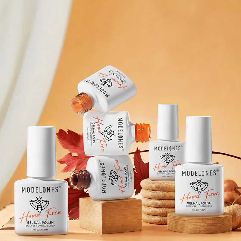 Modelones Amber Hues gellack 6-pack brun