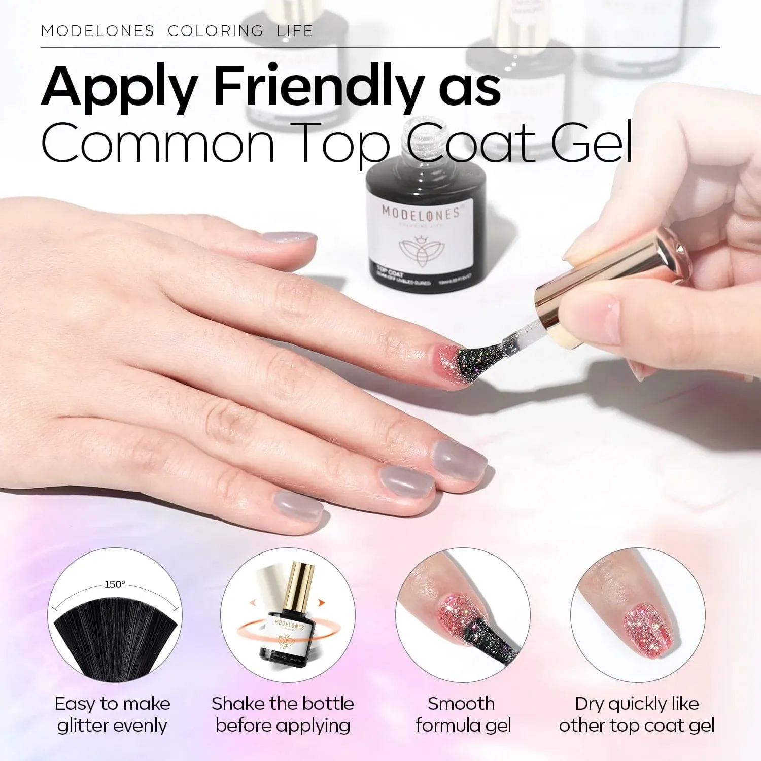 Modelones Aurora Chameleon top coat 10 ml laser