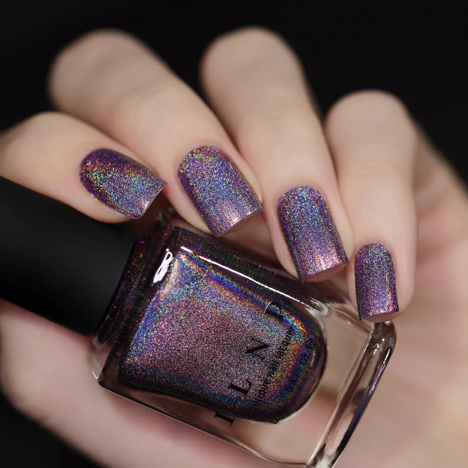 ILNP Ultra Holo Charmed nagellack plommon holografiskt