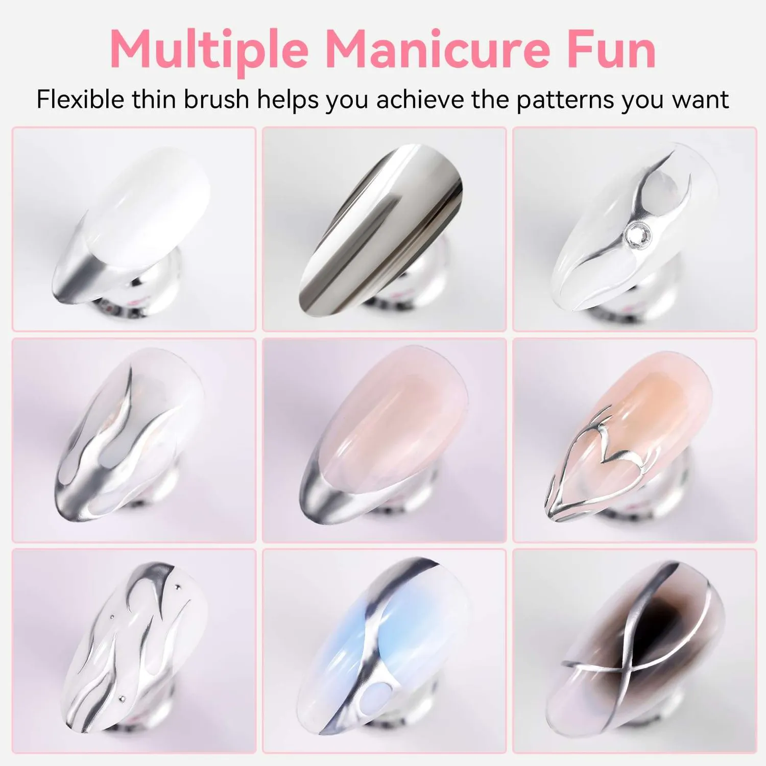 Makartt Gel Liner nagellack Black White kit
