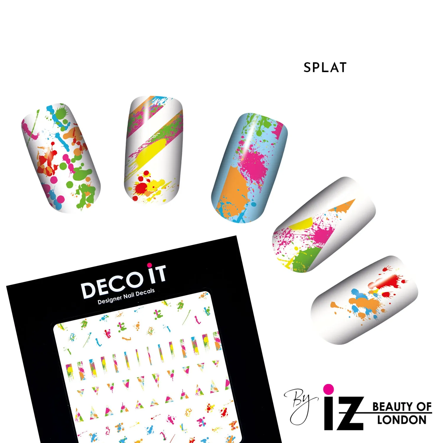Iz Beauty Splat nageldekaler graffiti 100-pack