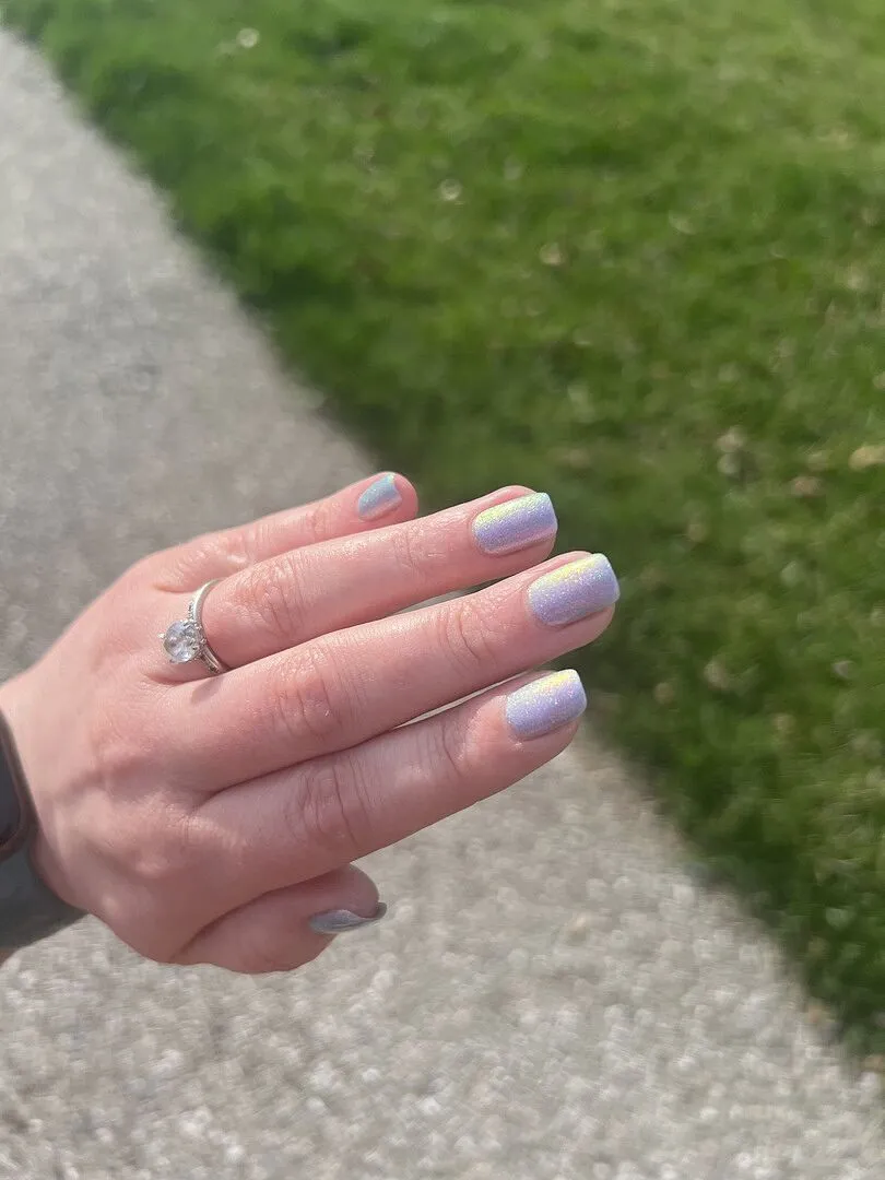 Cirque Colors Spoonful of Sugar nagellack blå holo shimmer