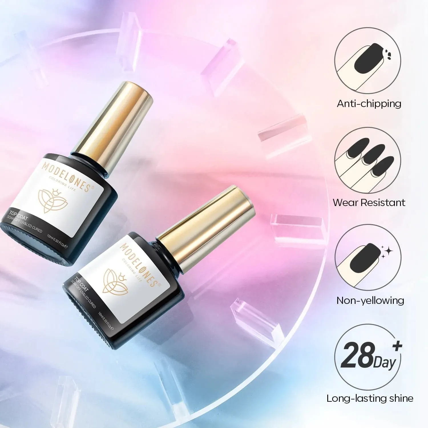 Modelones Aurora Chameleon top coat 10 ml laser