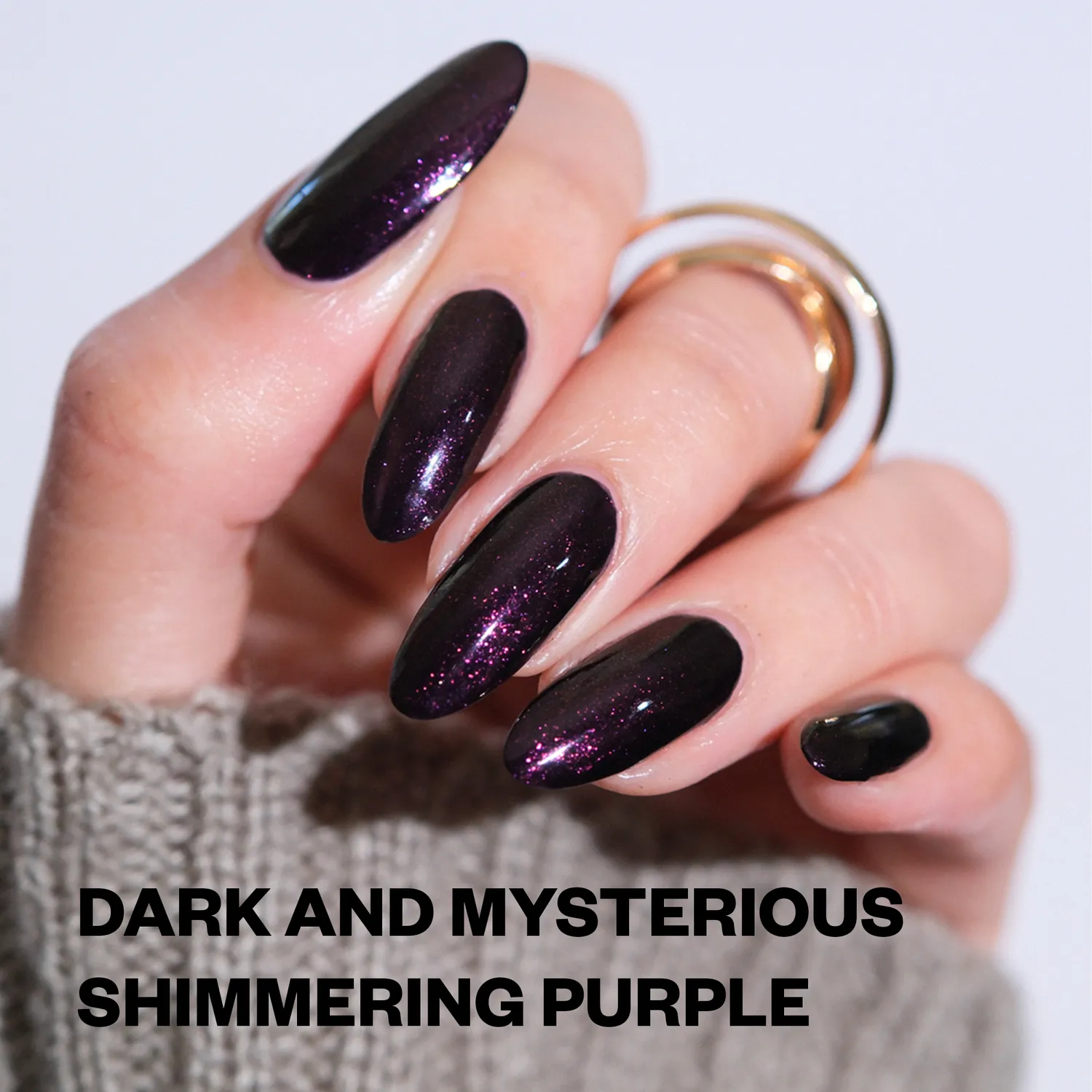 ILNP Coven Bewitched nagellack mörklila shimmer