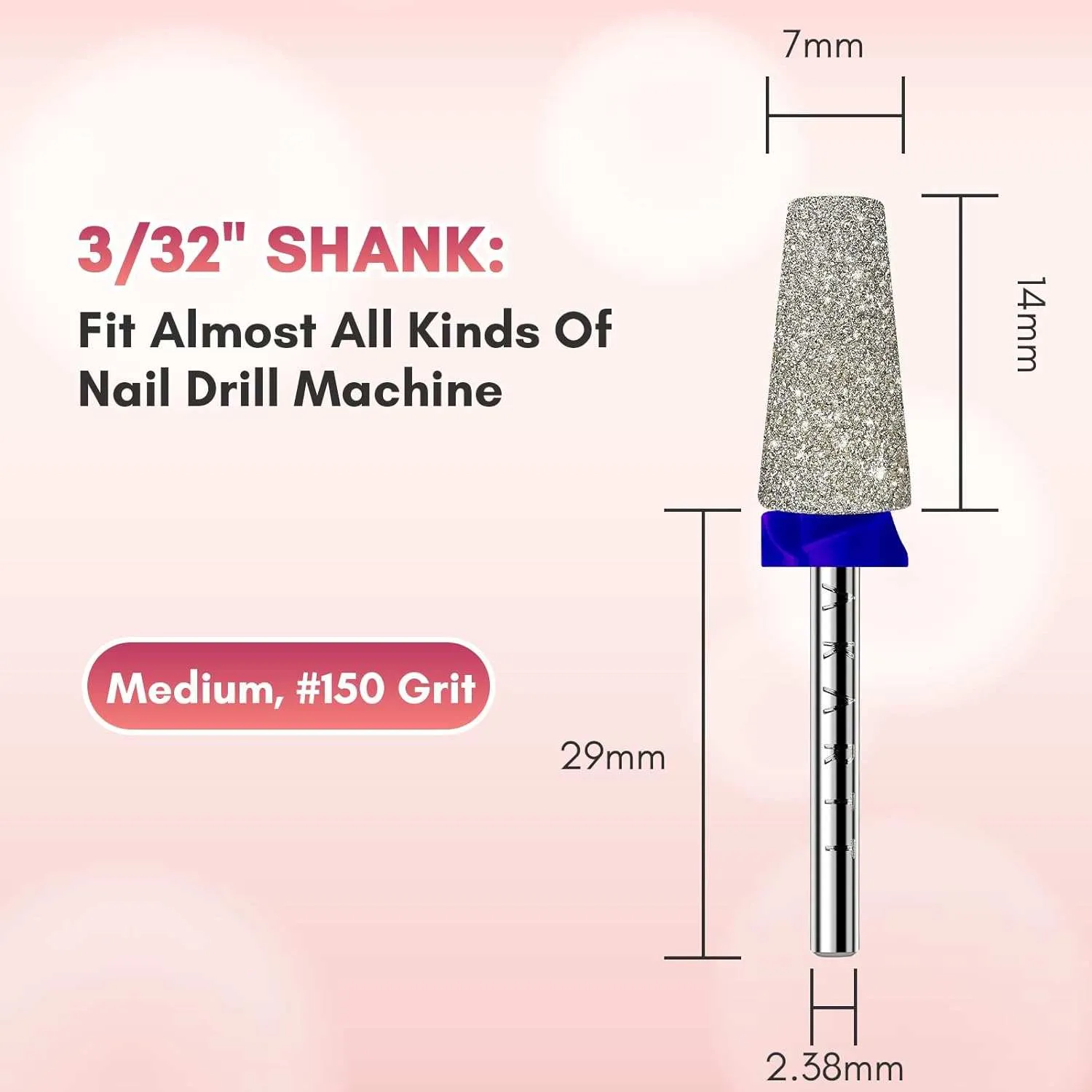 Makartt Professional E-File fräsbit diamond tapered M
