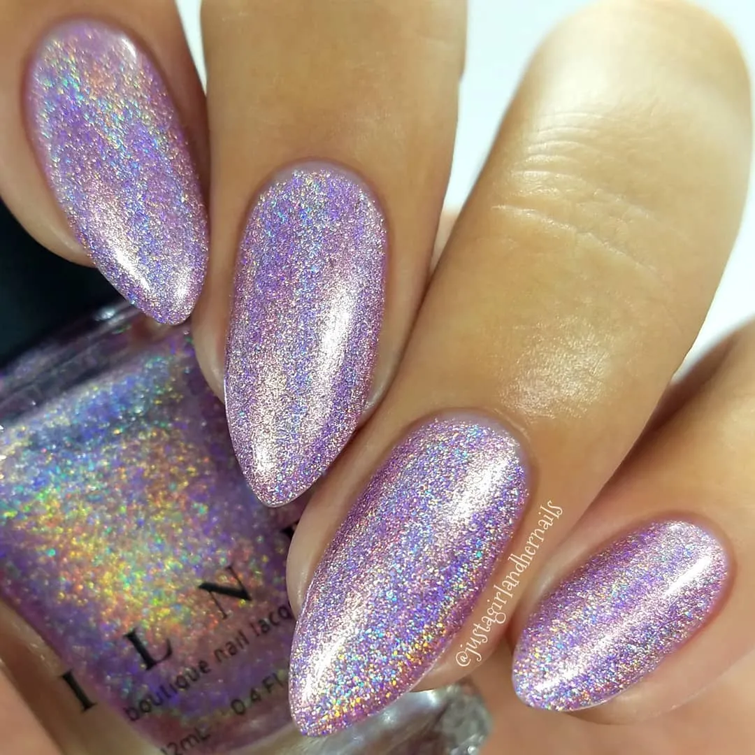 ILNP Dream Girl nagellack ljuslila stark holo
