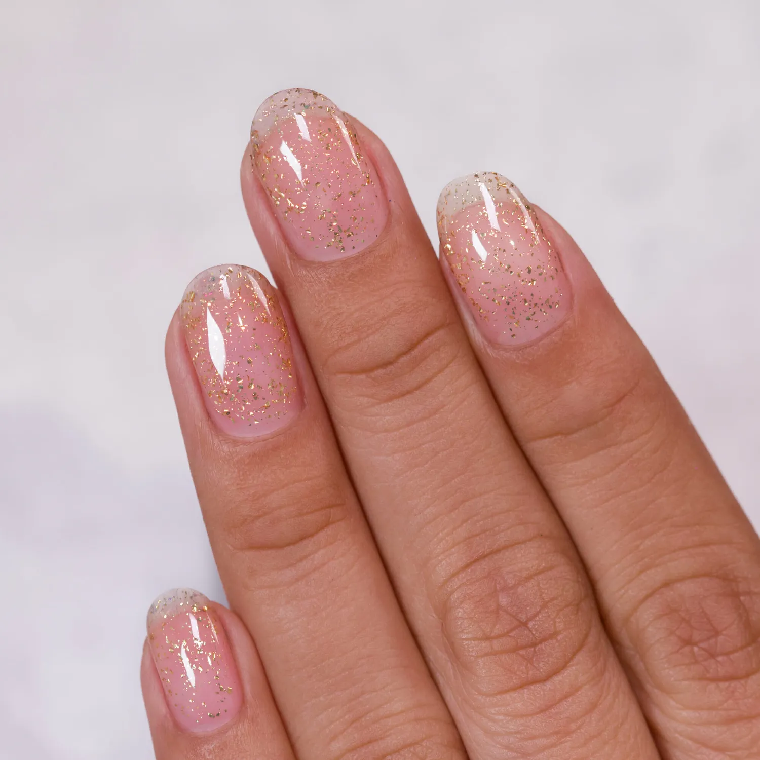 ILNP Karma topplack guldflakes transparent