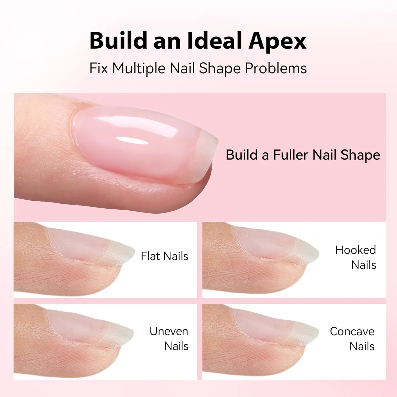 Makartt 8-in-1 Builder nagelgel Clear stark