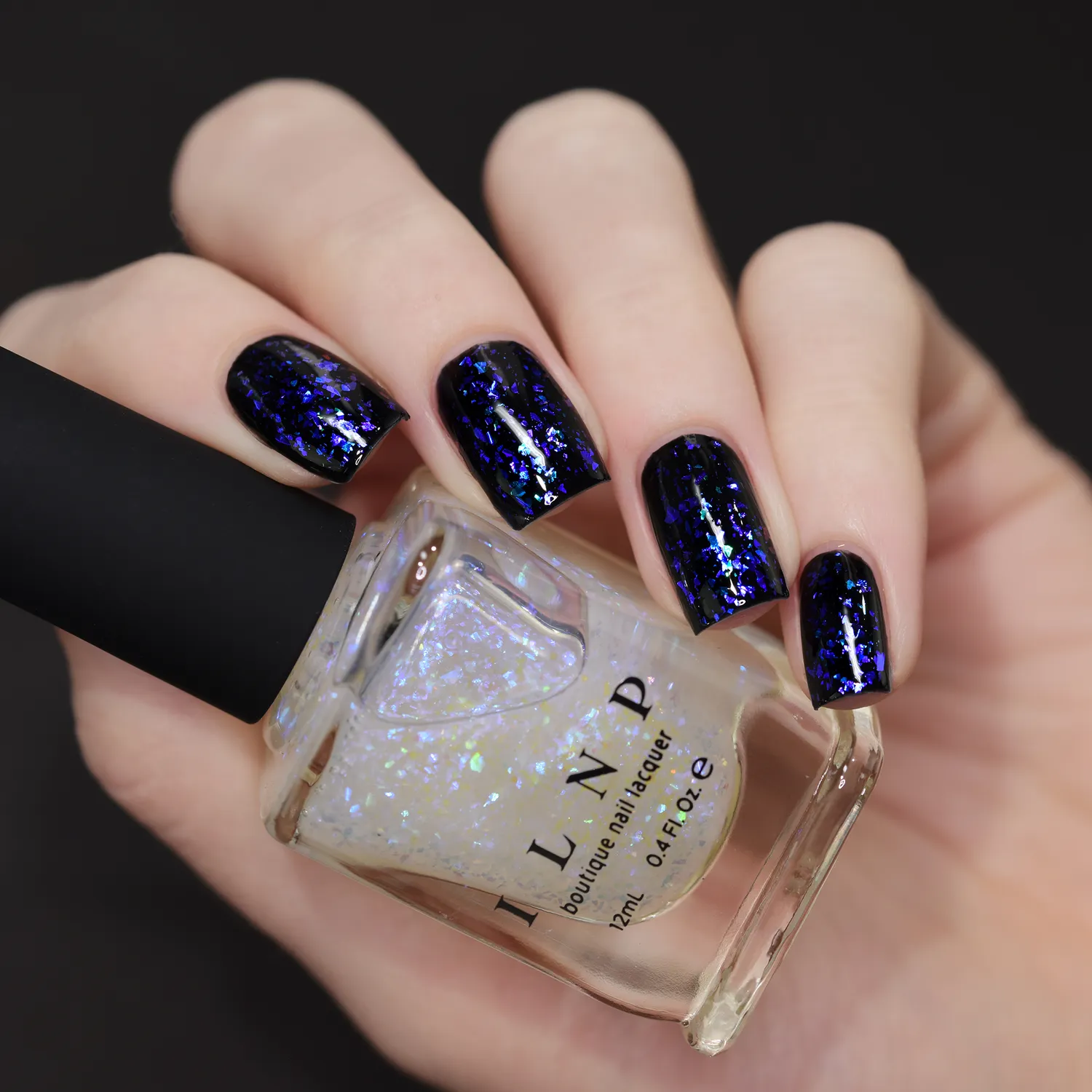 ILNP Spaced Out nagellack topper blå-lila skifte