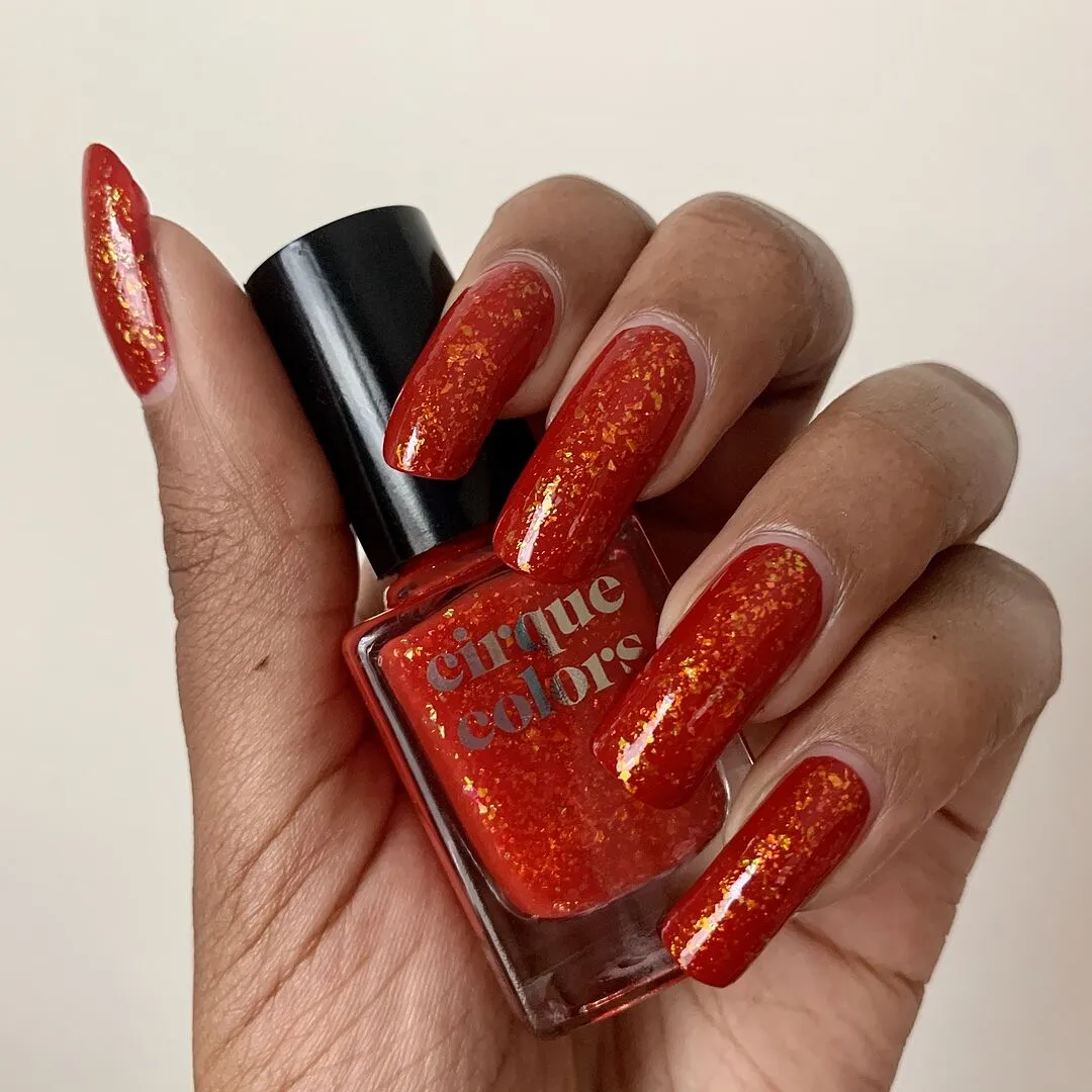 Cirque Colors Tutti Frutti nagellack röd jelly