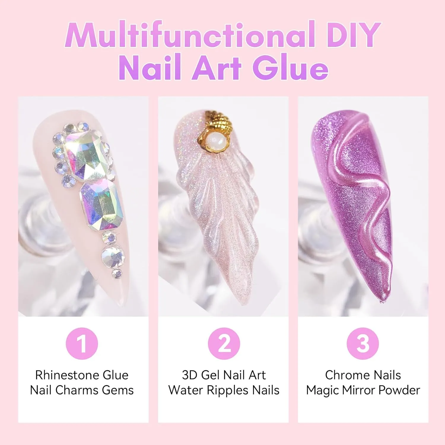 Makartt Rhinestone Glue Gel stenlim 30 ml starkt grepp