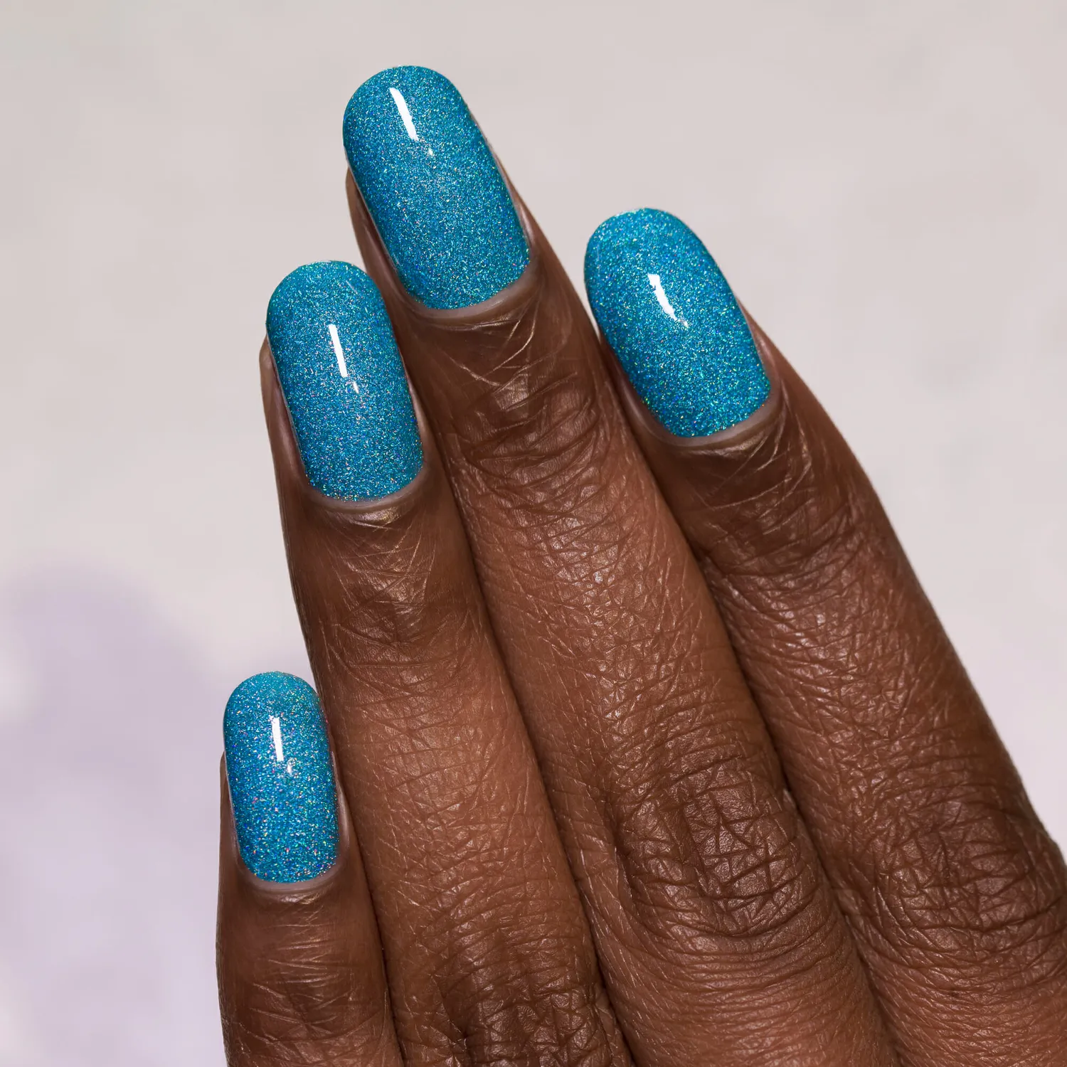 ILNP Float On nagellack aqua ultra holografiskt