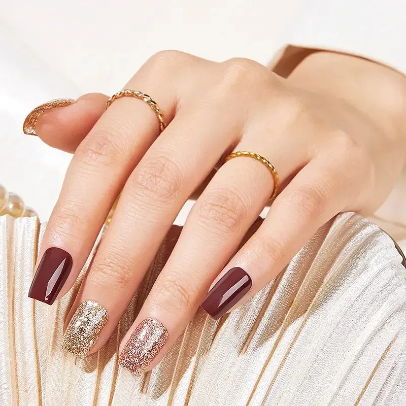 Modelones Chestnut Spice nagellack 12-pack glitter